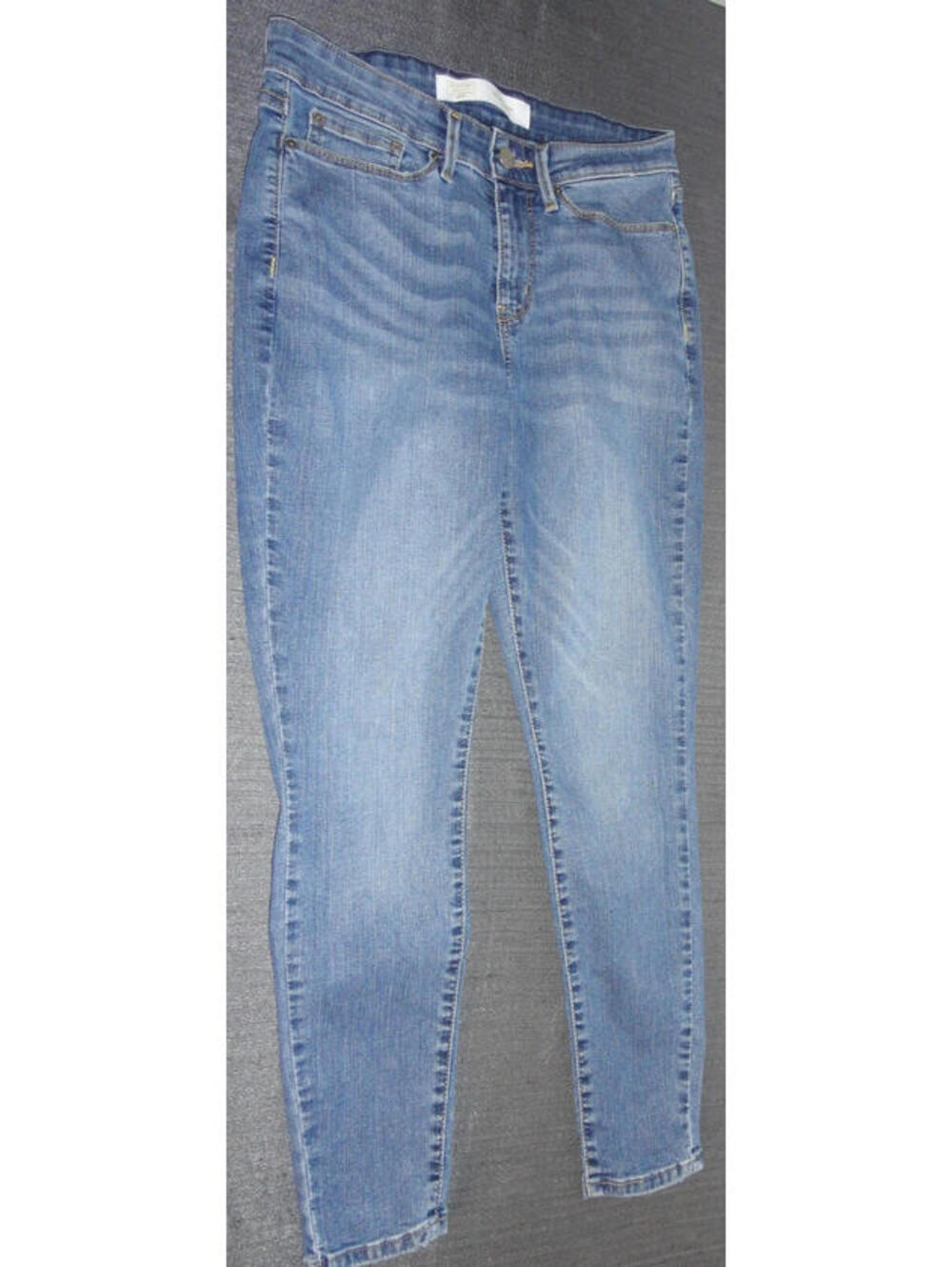 EUC SIGNATURE LEVIS STRAUSS GOLD MID RISE SKINNY DENIM BLUE JEANS PANTS 8S 29x28
